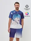 Мужской костюм с шортами / BTS Blue