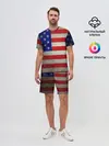 Мужской костюм с шортами / Американский флаг