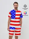 Мужской костюм с шортами / АМЕРИКАНСКИЙ ФЛАГ