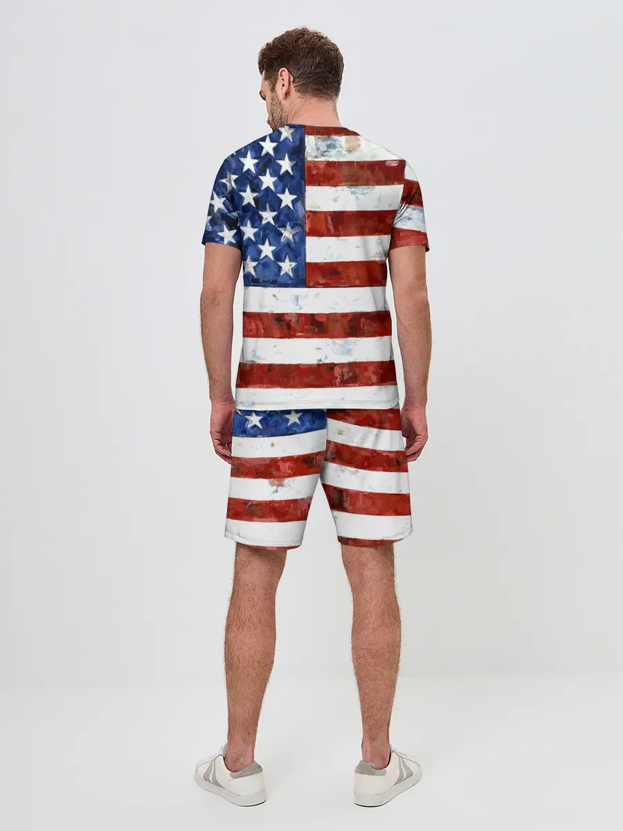 Мужской костюм с шортами / США ФЛАГ