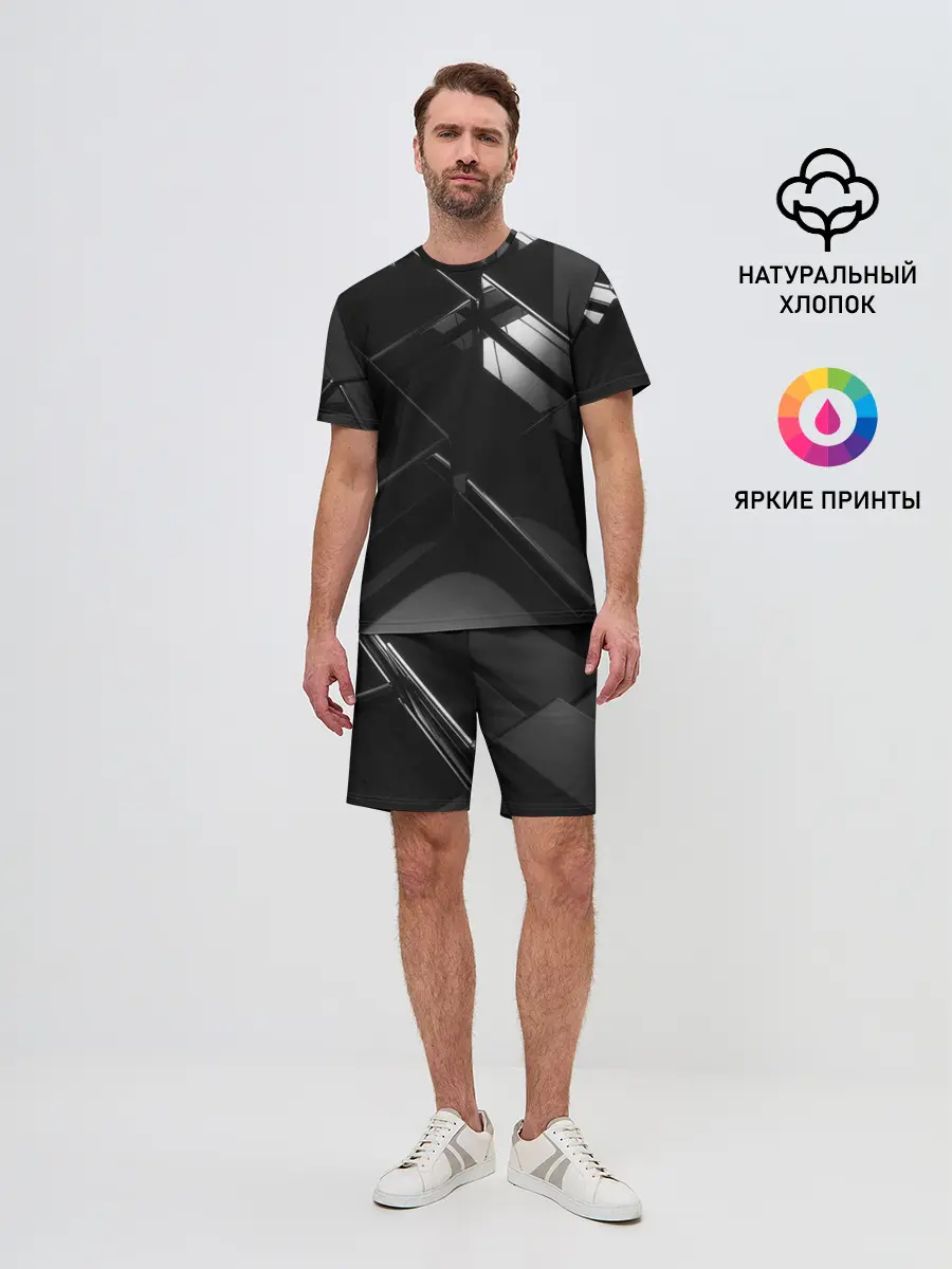 Мужской костюм с шортами / Текстура