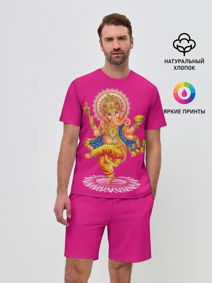 Мужской костюм с шортами / Ганеша