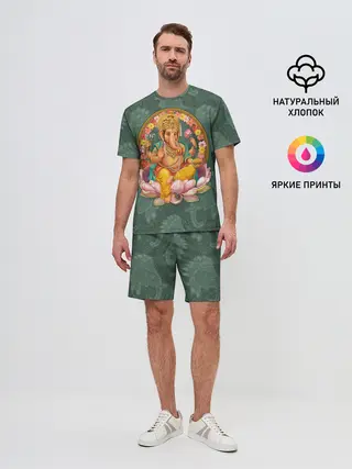 Мужской костюм с шортами / Ганеша