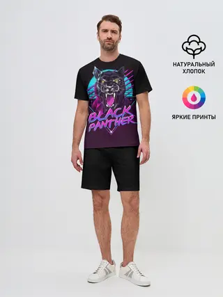 Мужской костюм с шортами / неон