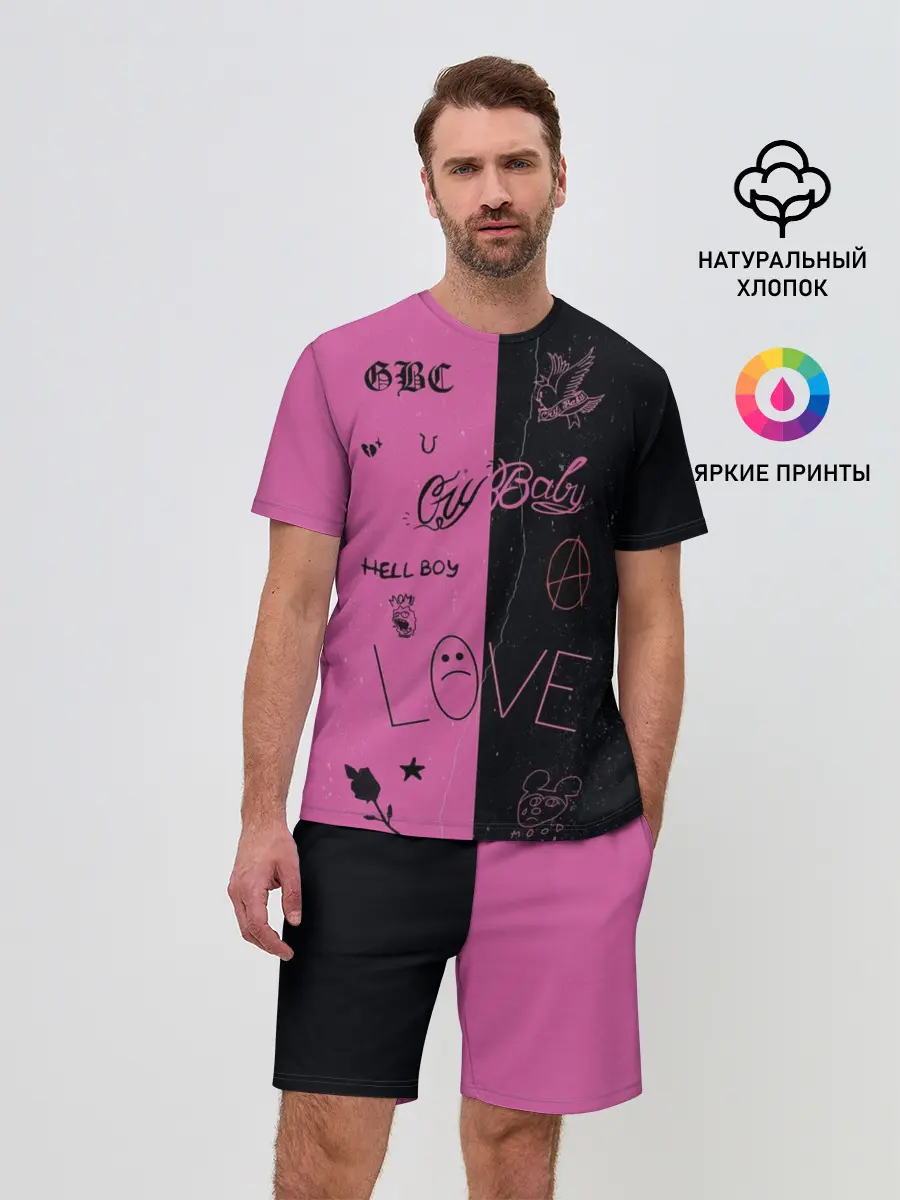 Мужской костюм с шортами / Lil Peep