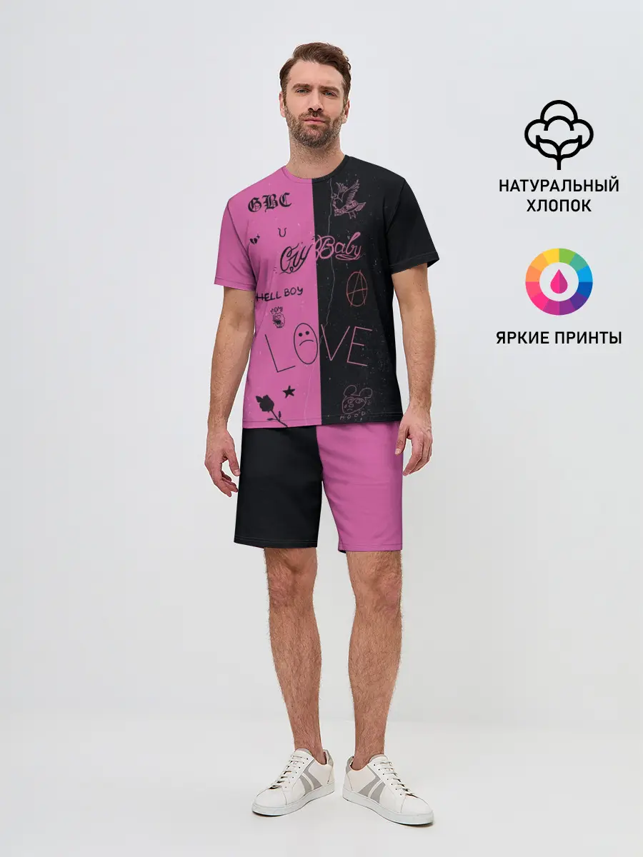 Мужской костюм с шортами / Lil Peep