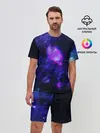 Мужской костюм с шортами / Космос