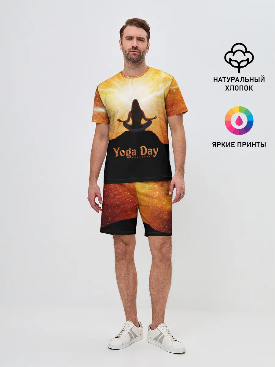 Мужской костюм с шортами / International Yoga Day