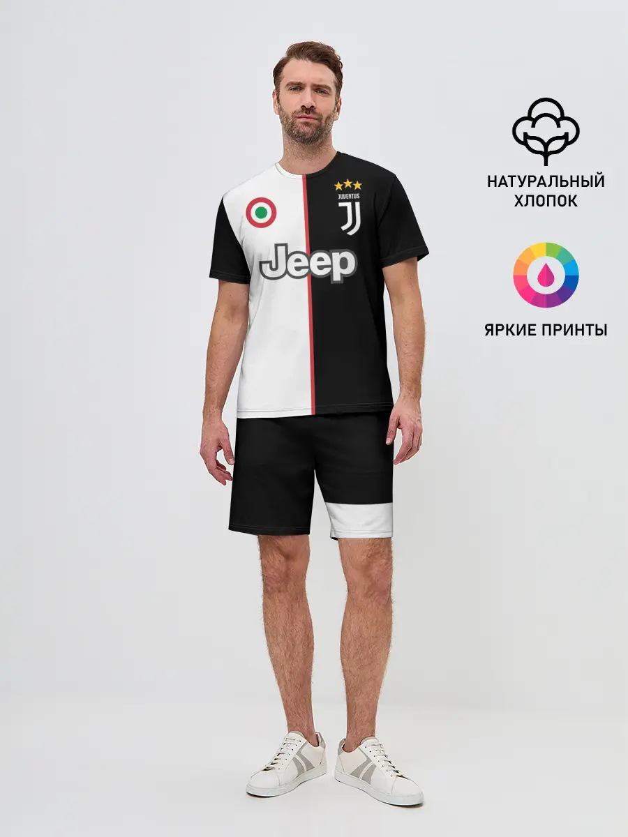 Мужской костюм с шортами / Ronaldo Juventus Home 19/20