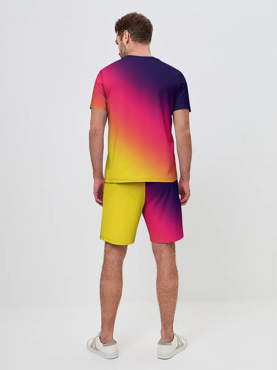 Мужской костюм с шортами / Градиент