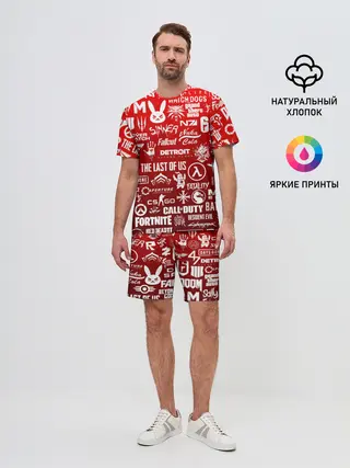 Мужской костюм с шортами / ЛОГОТИПЫ ИГР