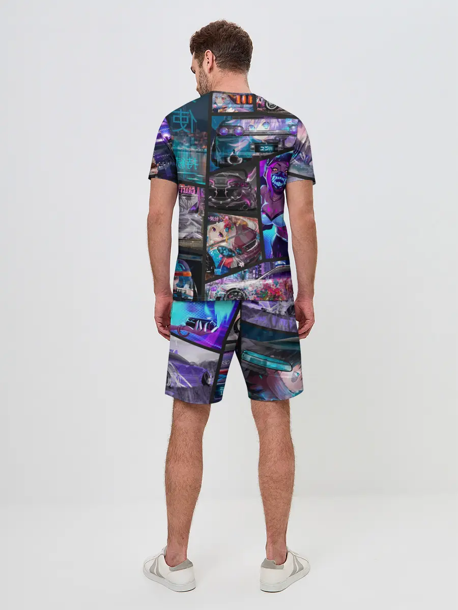 Мужской костюм с шортами / JDM Anime