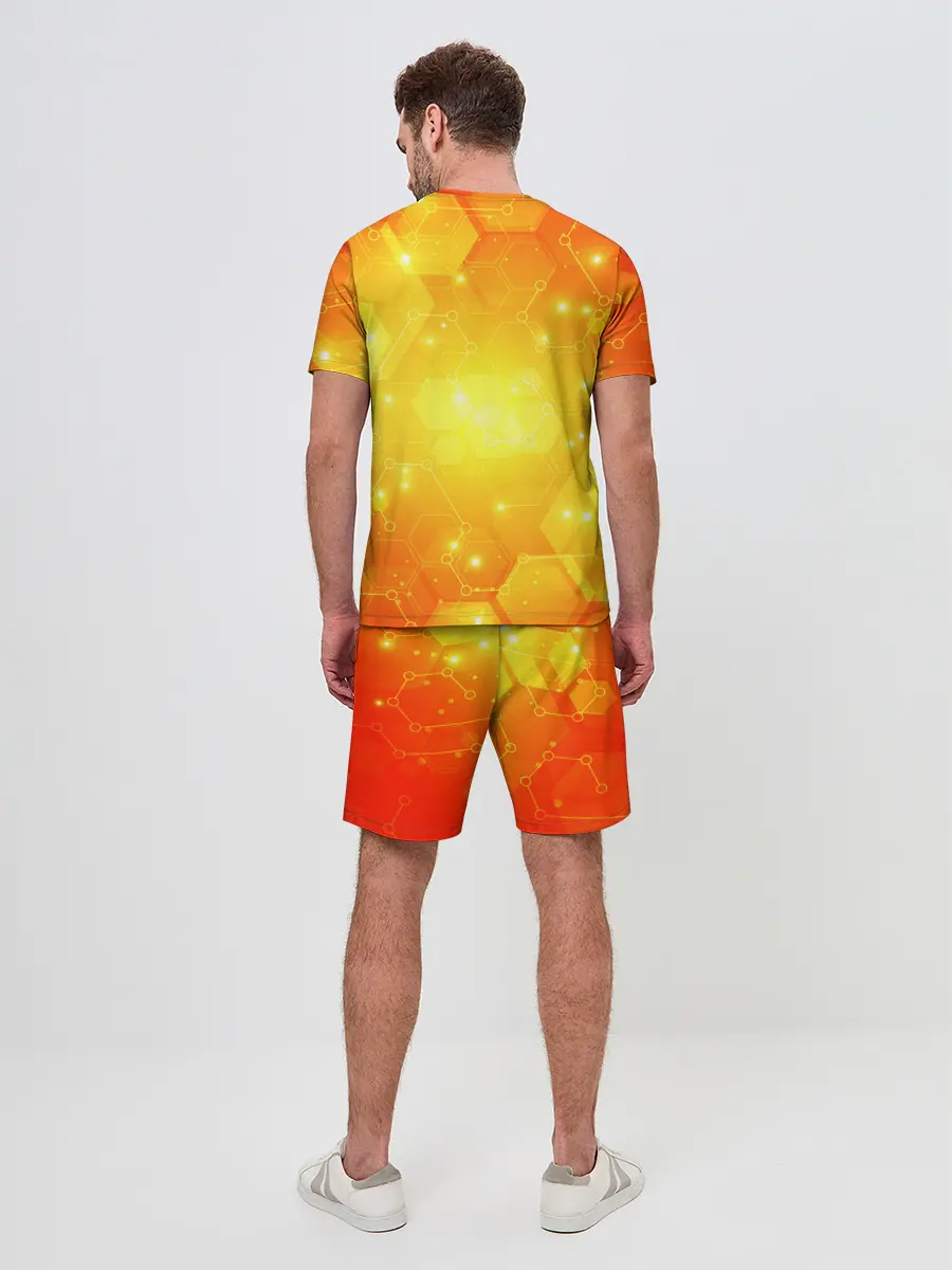 Мужской костюм с шортами / ОРАНЖЕВЫЕ СОТЫ