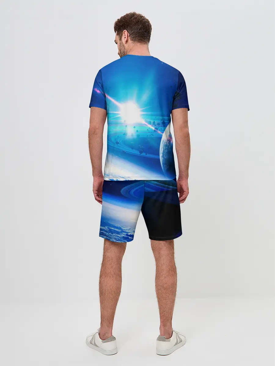 Мужской костюм с шортами / Космос