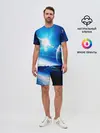 Мужской костюм с шортами / Космос