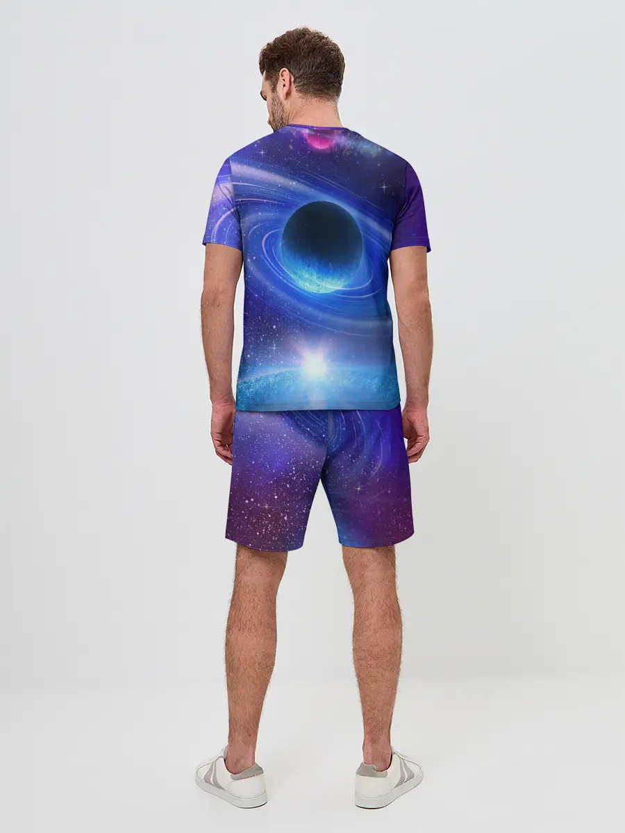 Мужской костюм с шортами / Космос