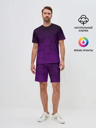 Мужской костюм с шортами / Неоновая броня