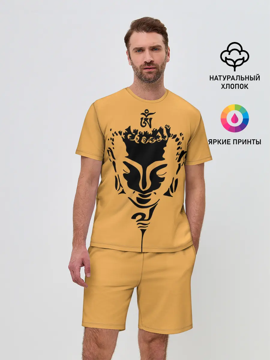 Мужской костюм с шортами / Будда