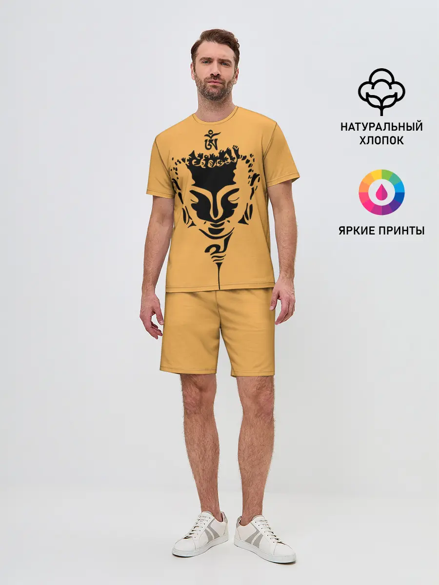 Мужской костюм с шортами / Будда