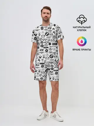 Мужской костюм с шортами / ЛОГОТИПЫ АВТО