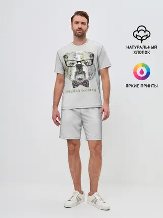 Мужской костюм с шортами / Английский бульдог