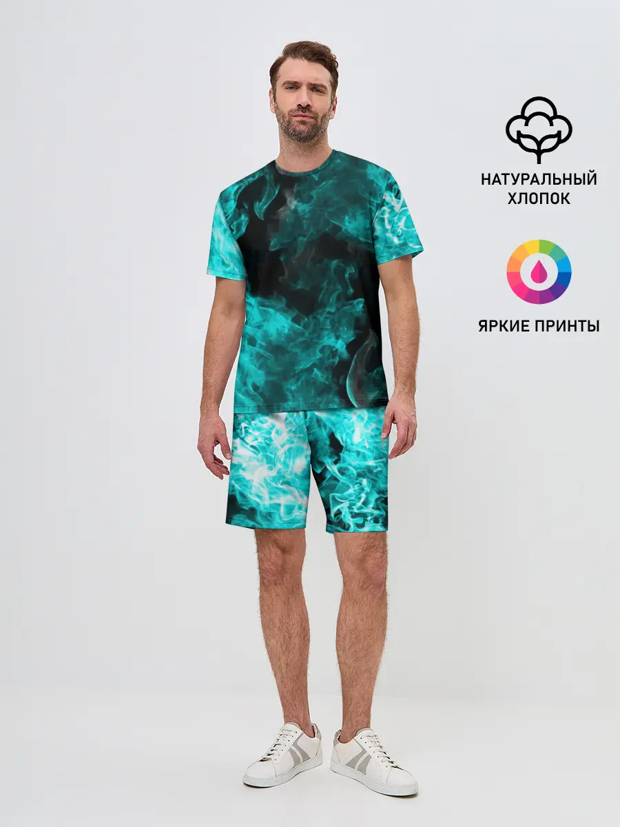 Мужской костюм с шортами / ОГОНЬ