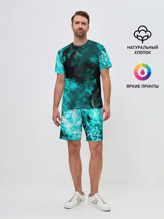 Мужской костюм с шортами / ОГОНЬ