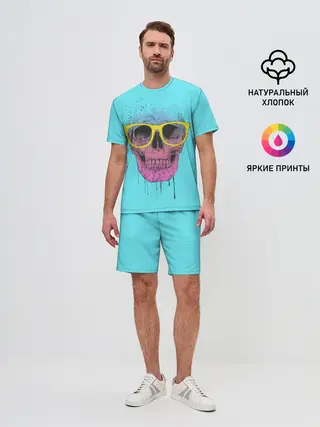Мужской костюм с шортами / Череп В Очках