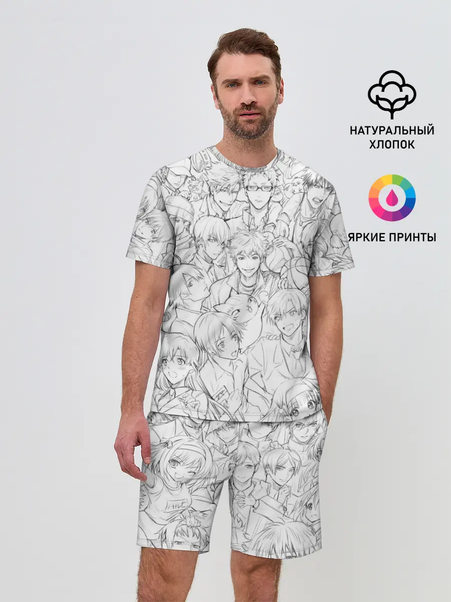 Мужской костюм с шортами / MANGA DRAWINGS