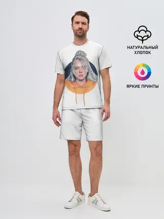 Мужской костюм с шортами / Billie Eilish art 1