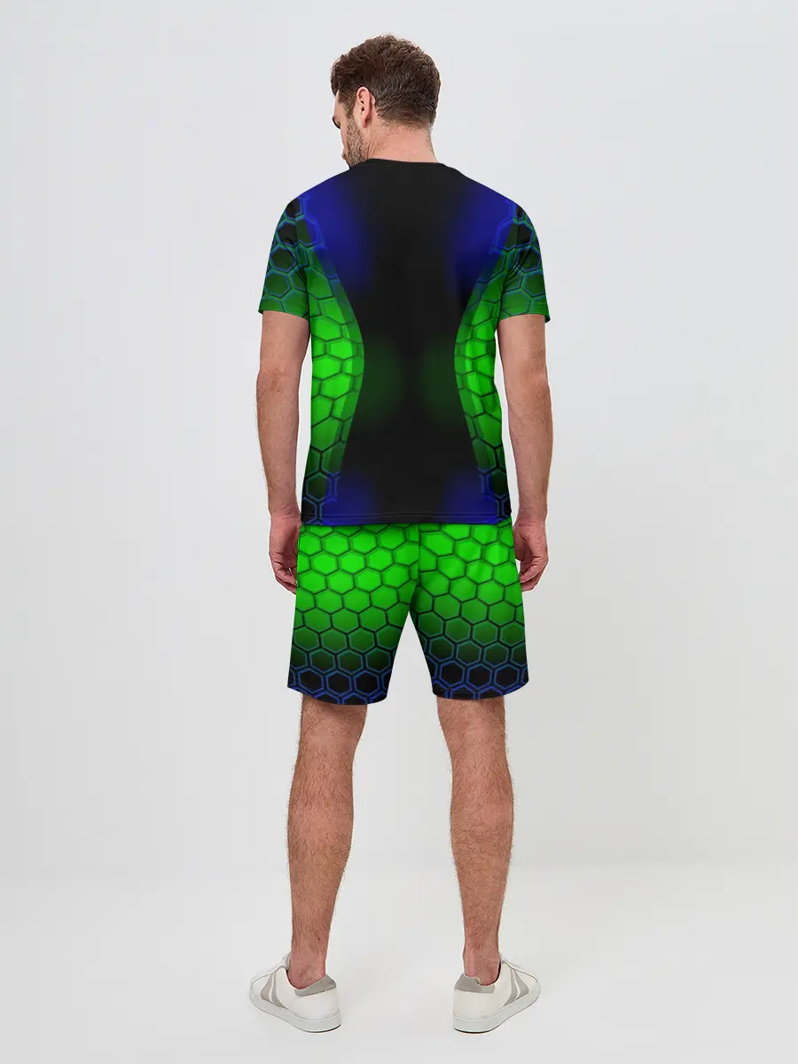 Мужской костюм с шортами / Паук на ночной охоте