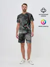 Мужской костюм с шортами / МОЛНИИ GLITCH