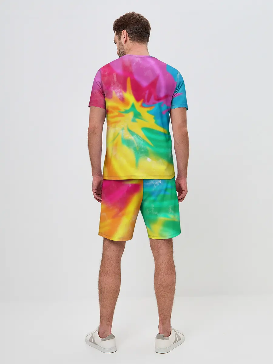 Мужской костюм с шортами / Tie-Dye