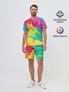 Мужской костюм с шортами / Tie-Dye