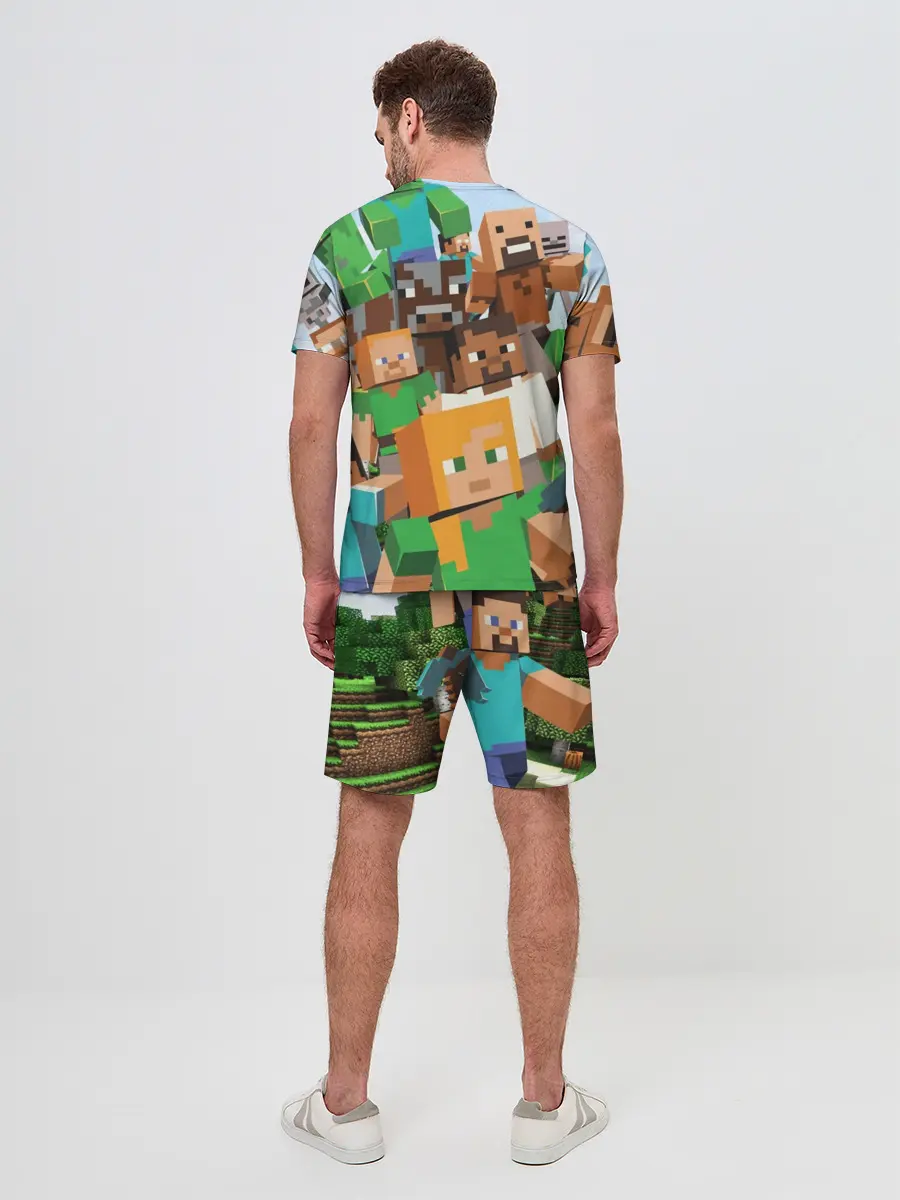 Мужской костюм с шортами / MINECRAFT
