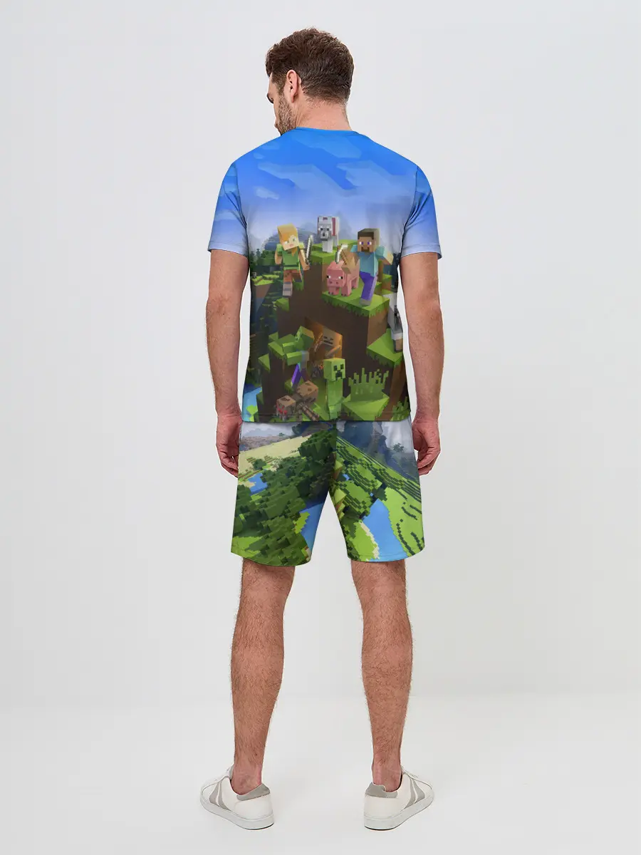 Мужской костюм с шортами / MINECRAFT