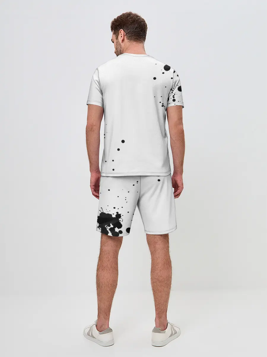 Мужской костюм с шортами / Белая эмблема Хвоста Феи