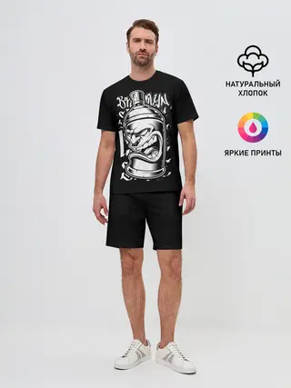 Мужской костюм с шортами / Баллон граффити