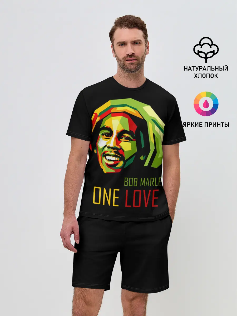 Мужской костюм с шортами / Боб Марли