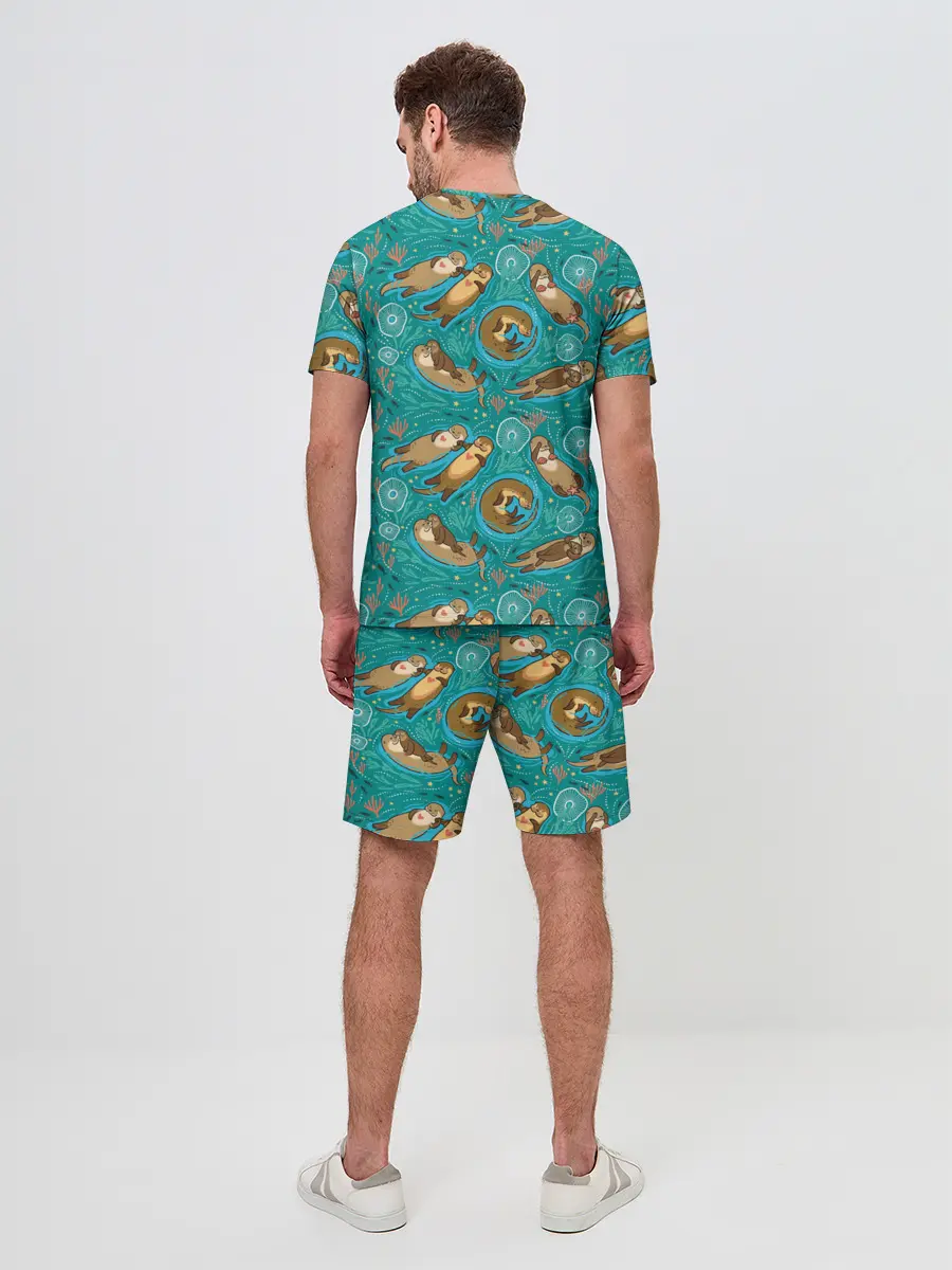 Мужской костюм с шортами / Весёлые выдры