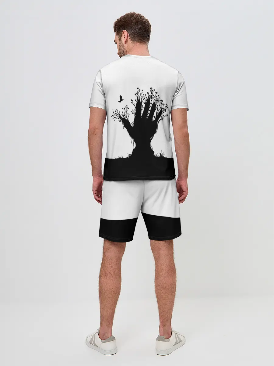 Мужской костюм с шортами / Дерево