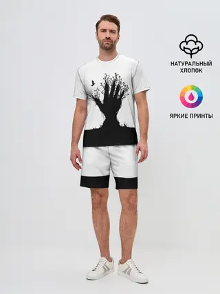 Мужской костюм с шортами / Дерево