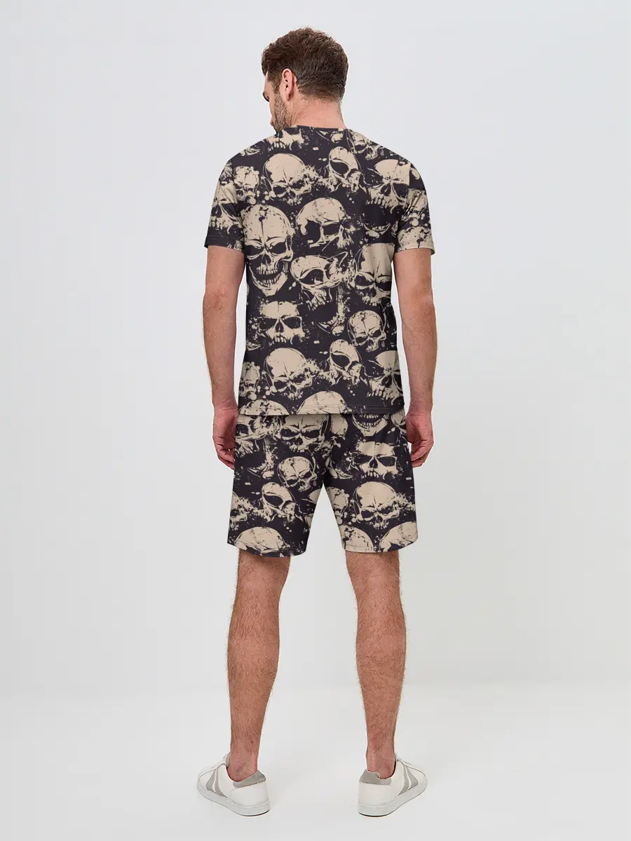 Мужской костюм с шортами / Черепа