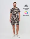 Мужской костюм с шортами / Черепа