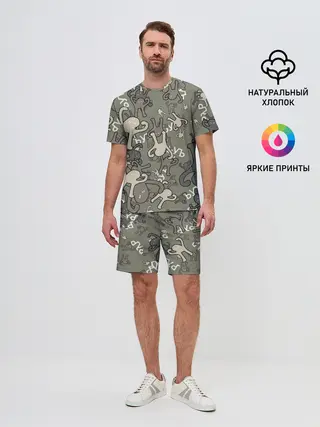 Мужской костюм с шортами / ЪУЪ КАМУФЛЯЖ.