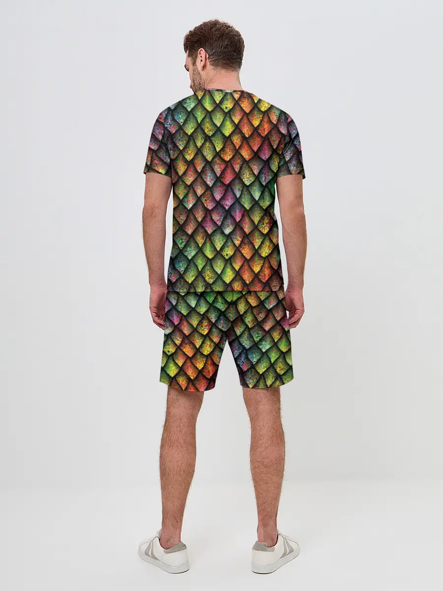 Мужской костюм с шортами / Чешуя дракона