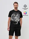Мужской костюм с шортами / Тигр