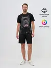 Мужской костюм с шортами / Черный кан - корсо