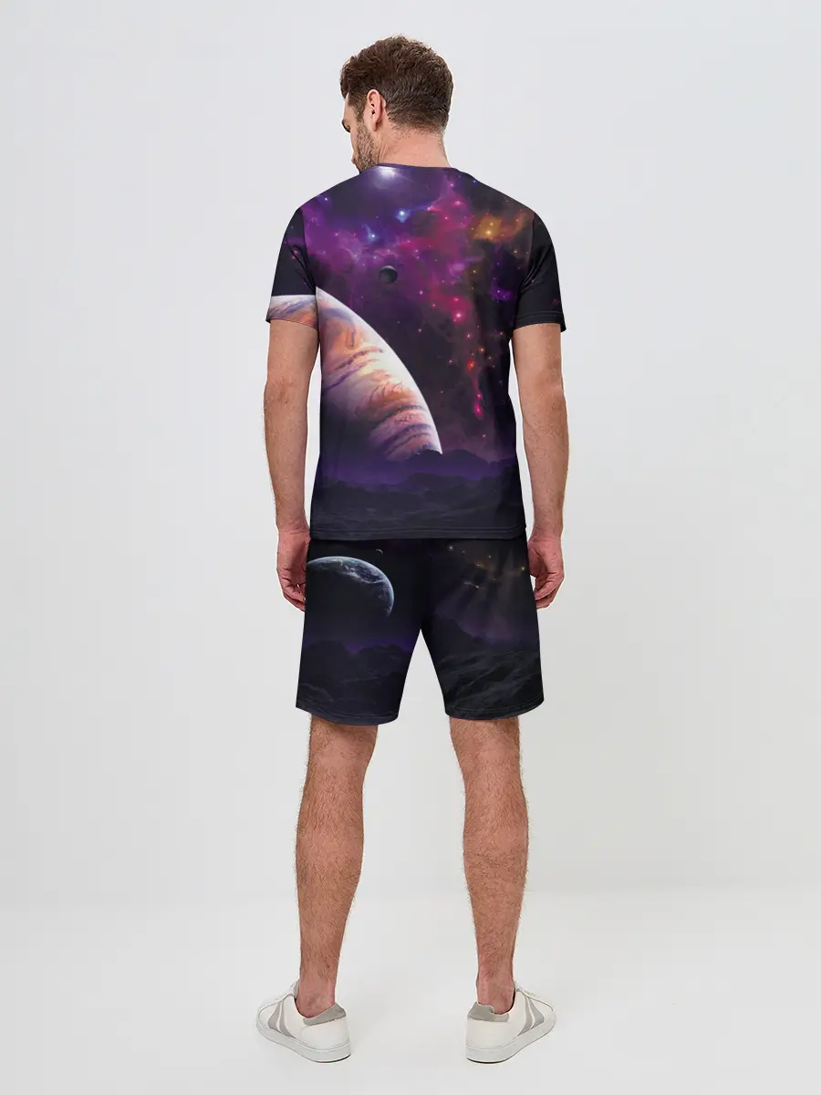Мужской костюм с шортами / Космос