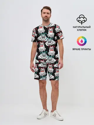 Мужской костюм с шортами / Лягушки в очках